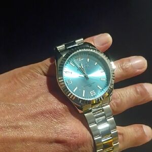 Invicta Silver and Teal Men's Watch